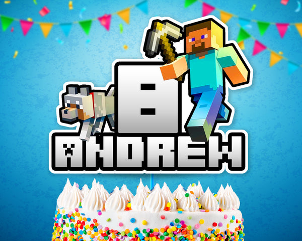 Super Birthday Set Minecraft order at the lowest price | Digital Files