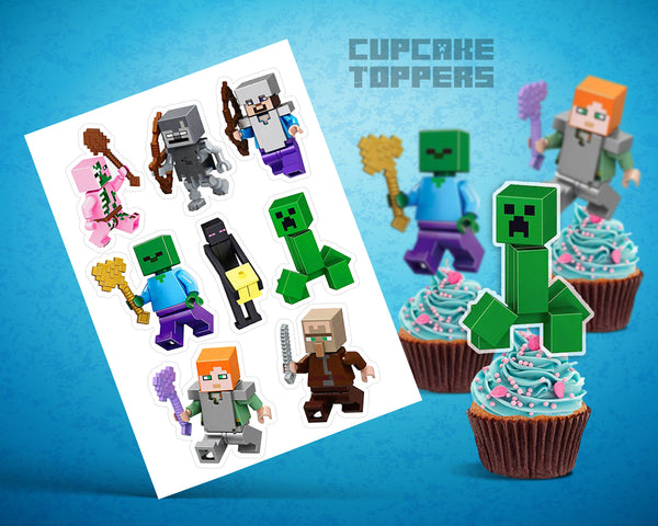 Minecraft cake topper set – Fun Creations